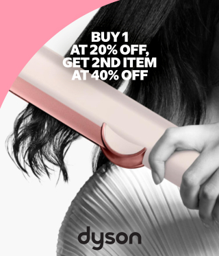 Buy 1 at 20% OFF, Get 2nd item at 40% OFF