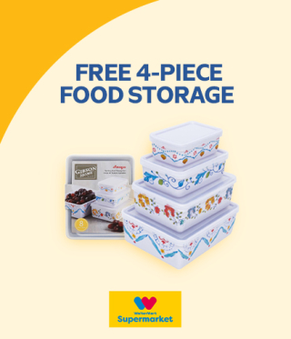 FREE 4-PIECE FOOD STORAGE ​