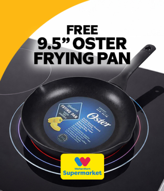 FREE 9.5” OSTER FRYING PAN